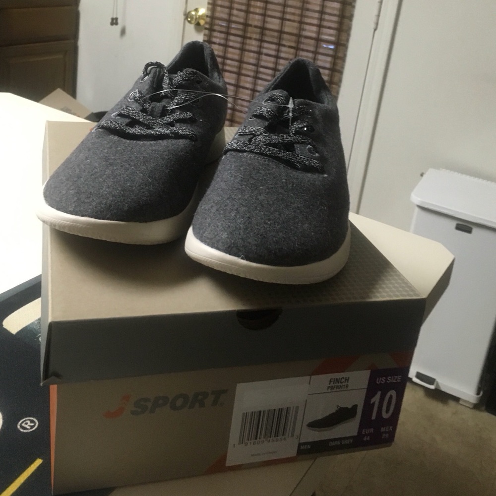 Jambu Jsport Dark Grey Finche Wool Microsuede 10